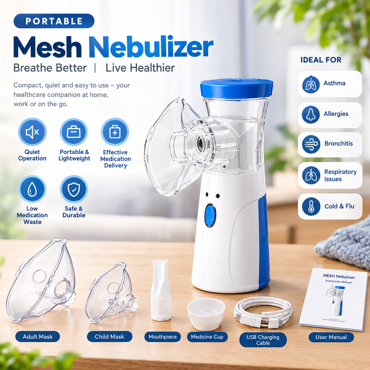 Portable Mesh Nebulaizer